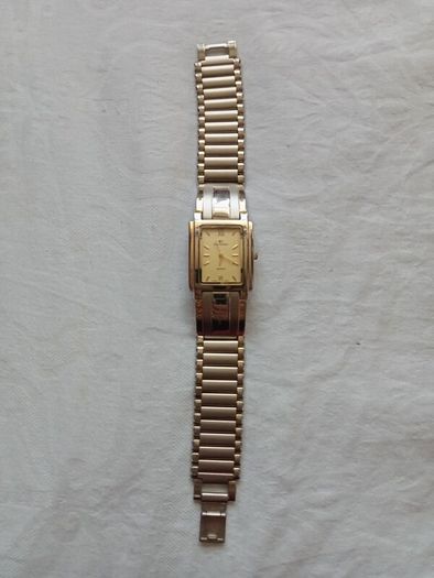 Christian Japan Quartz 24K Gold Plated Mens Unisex Watch