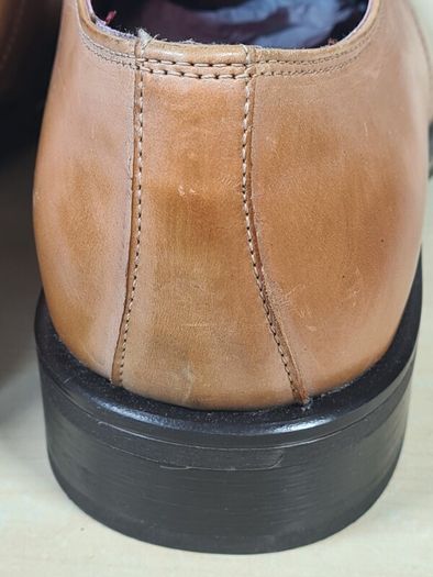 mens CLARKS GOLD COAST shoes brown tan leather square toe Size UK 10 EU 44 BRAND NEW