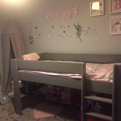 grey mid sleeper bunk bed