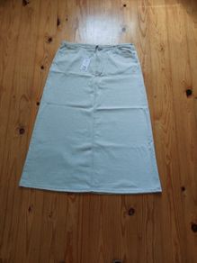 Next Cream Denim Skirt Size 18