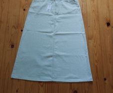 Next Cream Denim Skirt Size 18