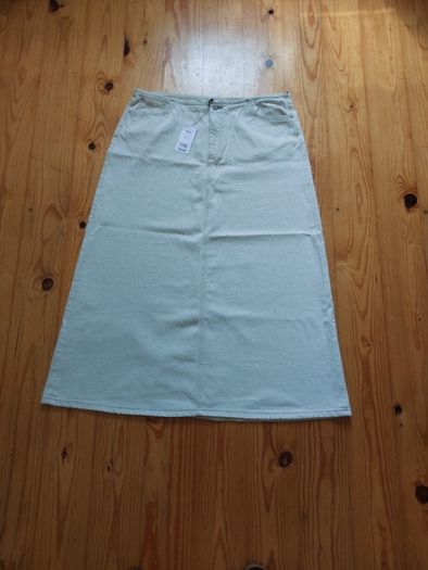 Next Cream Denim Skirt Size 18
