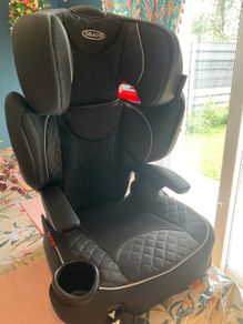 High-back booster seat for kid 4-12 years