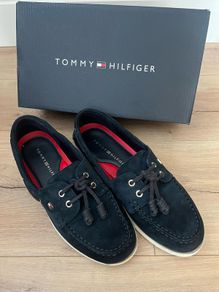 Tommy Hilfiger Womans Leather Boat Shoes
