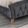 4'6 ft Grey Bedframe, Back Care Mattress & Ikea Coffee Table - FOR SALE Image 7