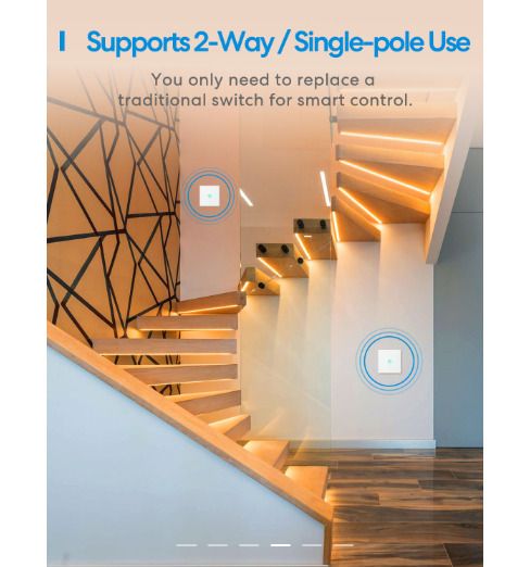 Smart Wi-Fi 2-Way Wall Switch
