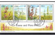 1993 Ireland Irish Orchids Commemorative Stamps Miniature Sheet Fine Used with First Day Issue Cancel