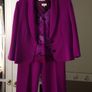 3piece suite cerise in colour Image 3