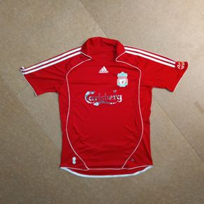 FREE POST Liverpool (M)  Shirt Jersey  adidas carlsberg Soccer Football Red YNWA Medium