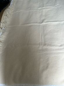 Cream fine knit blanket