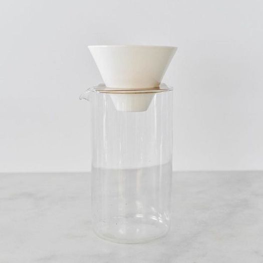 Zakkia Two Piece Coffee Brewer made from Ceramics & Copper