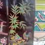 Vintage mid century minature lacquer chinoiserie folding screen Image 8