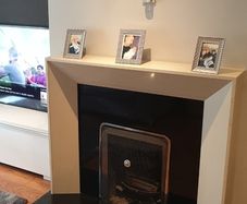 marble fireplace