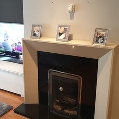 marble fireplace