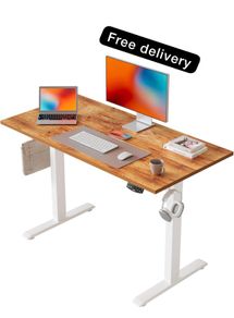 Electric Standing Desk, 100 x 60 cm Height Adjustable Sit Stand Desk
