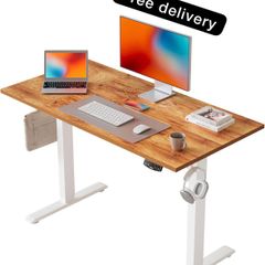 Electric Standing Desk, 100 x 60 cm Height Adjustable Sit Stand Desk