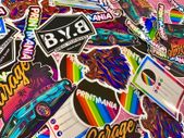 50x Custom Die Cut Stickers / your logo, picture etc