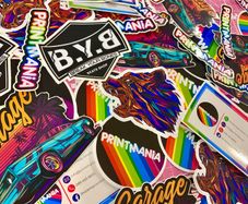 50x Custom Die Cut Stickers / your logo, picture etc