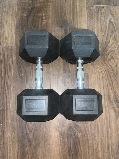 25 kg Hex Dumbbells