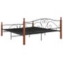 Bed Frame Black Metal 180x200 cm Image 5