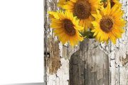 Canvas Wall Art for Home Decor Modern Bathroom Office Wall Decor Paintings Yellow Sunflower Flowers Pictures Artwork Print Home Decor 12x8in MULTIPLE SIZES AVAILABLE (FREE POSTAGE)