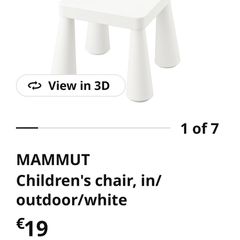 Ikea Mammut Children Chair