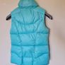 Nike fleece puffer vest Size large girls 26" long turquoise in excellent condition Image 2