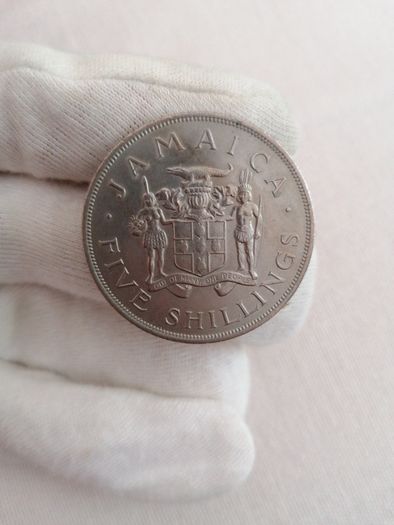 1966 Jamaica 5 Shillings Coin