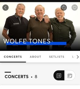 2x wolfe tones July 3rd Dublin