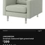 Ikea Landskrona sofa armchair and footstool Image 5