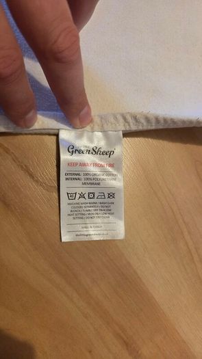 The Little Green Sheep Organic Waterproof Mattress Protector