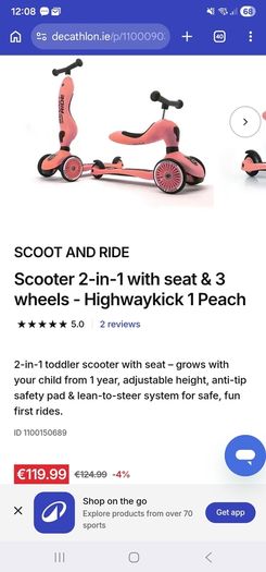 scoot and ride 2 in 1 scooter