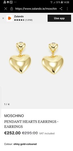 New Moschino Earrings