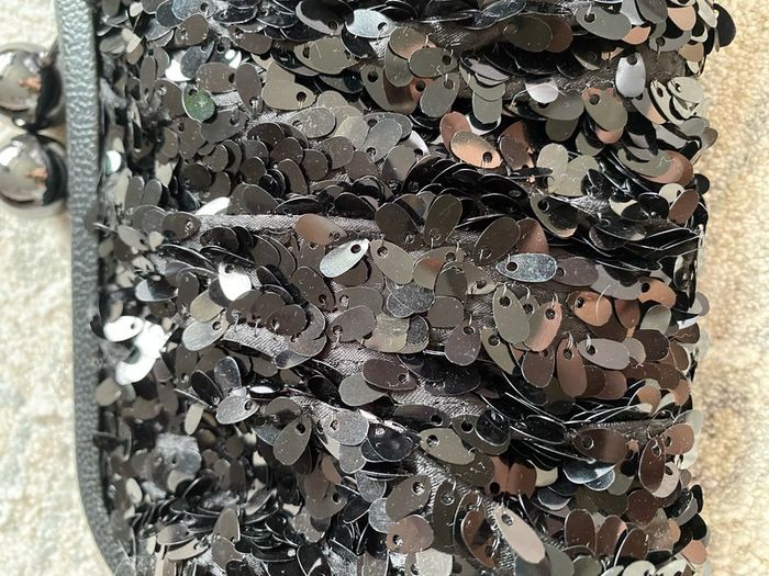 Black Sequin clutch