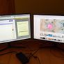 Two Samsung 4k 32 inch monitors. Image 5
