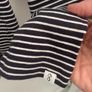 long sleeve men nautical stripe black with white medium New in Town brand European Image 4