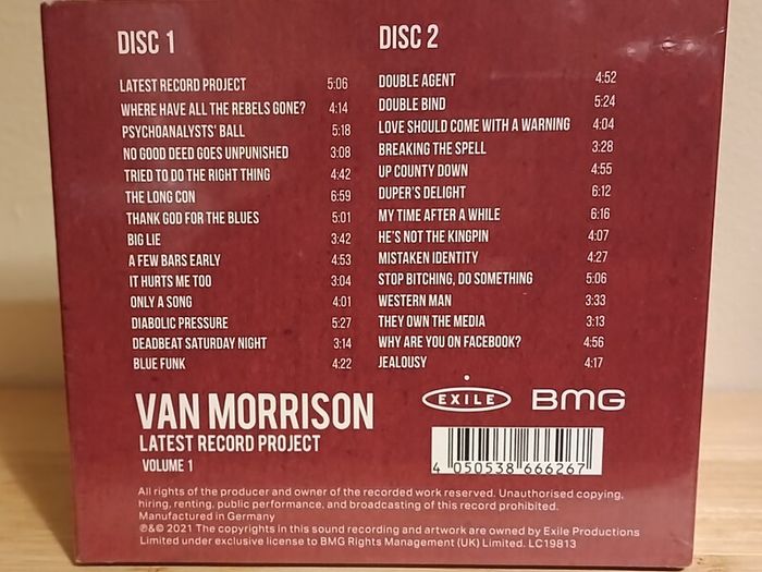 Van Morrison Latest Record Project Vol 1 CD Album