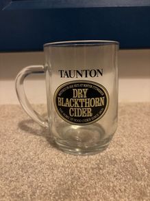 vintage Taunton Dry Blackthorn Cider glass tankard