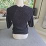 Next black and silver ribbed dressy knit bnwot uk 8-10 Image 7