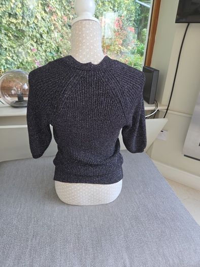 Next black and silver ribbed dressy knit bnwot uk 8-10