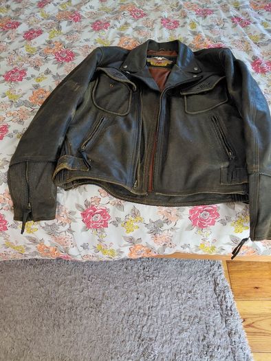 Harley billings leather jacket