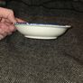 Charlotte Royal Crownford Burleigh England Bath Soap Dish Floral Blue & White Image 4