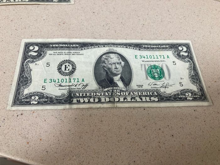 USA 1976 2 Dollars Banknote