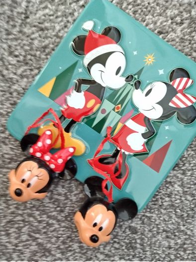 Box Of New as New Disney Christmas Ornaments and Gifts