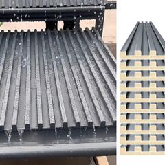 Roofing Sheets 10 Pcs Waterproof Corrugated Roofing Panels, 10 12 16 Ft Long Side Panel Roofing Tiles, Cladding Metal Windproof Board for Pergola Garages Shed(L-4.9m/16ft)