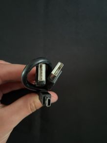 Dual Power USB A to Mini USB "Y" Cable for External Hard Drives & Cameras