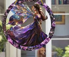 Purple Fairy House Decoration - nice gift