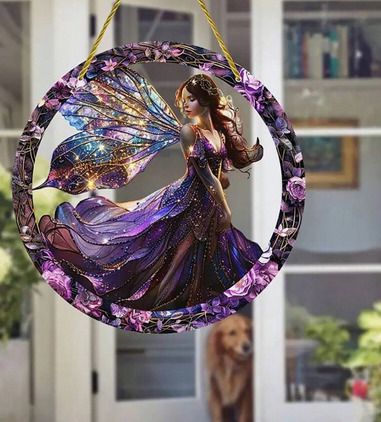Purple Fairy House Decoration - nice gift + other designs available