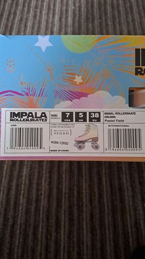 Impala Multi-Colour Pastel Roller Skates UK5