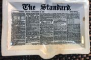 Ashtray " London Standard" Newspaper 23/09/1887
